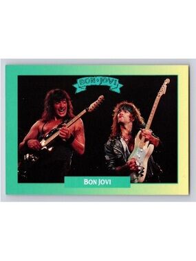 Jon Bon Jovi 1991 Rock Band Heavy Metal Music Collector Trading Cards